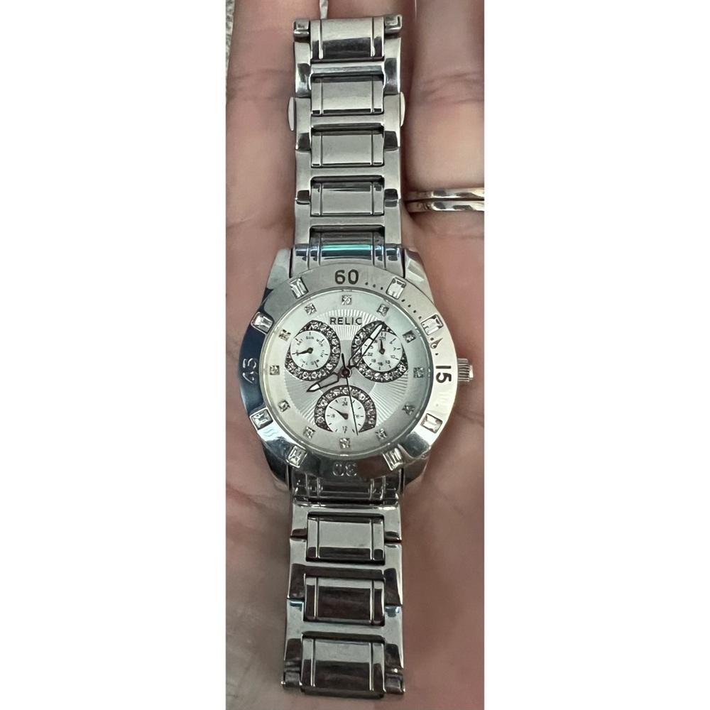 Silver relic watch